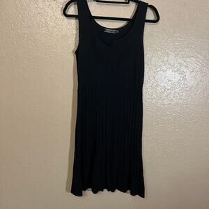 Peruvian Connection knit dress small black